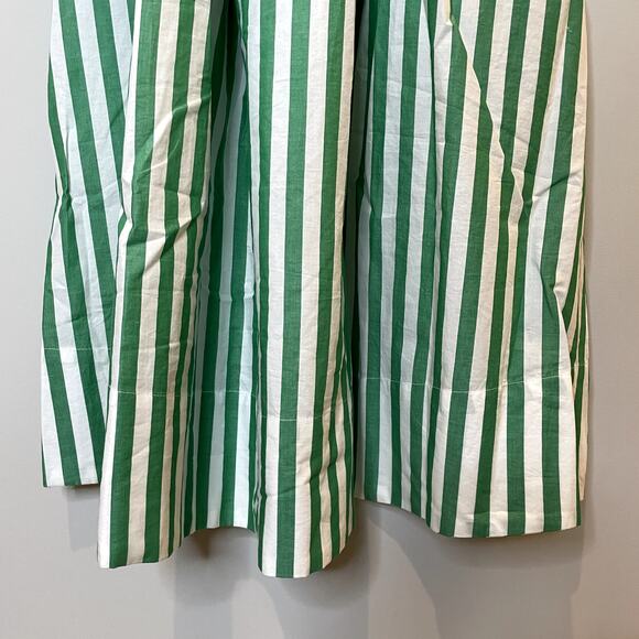 J.Crew Hyacinth Dress Striped Cotton Poplin Smocked Holiday CI932 Bright Clover - Picture 6 of 14